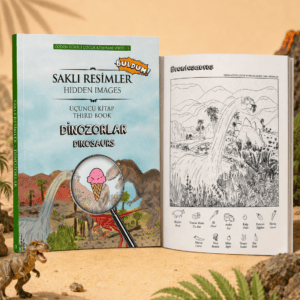 Saklı Resimler – Dinozorlar | Eğitici Çocuk Etkinlik ve Dikkat Kitabı